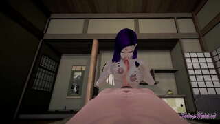 Teen Titans Hentai - Synspunkt Raven blowjobs, boobjob og fucked