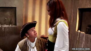 Nigrum scortum Marie Luv equo albo gallus et configatur difficile