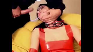 Fetisch-sex in Netzstrümpfen und latex - - 5 min