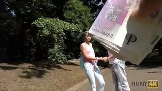 HUNT4K. Идеальножы шыпшылыт киска охотник дӓ кидӹшкӹжӹ вӓрештеш чач нӱжымӧ